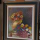 Framed oil on canvas – Flower bouquet, Yvonne Sellier