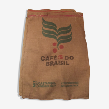 Burlap bag / bag has Café DO BRASIL
