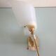 White / vintage perspex wall lamp 50s-60s