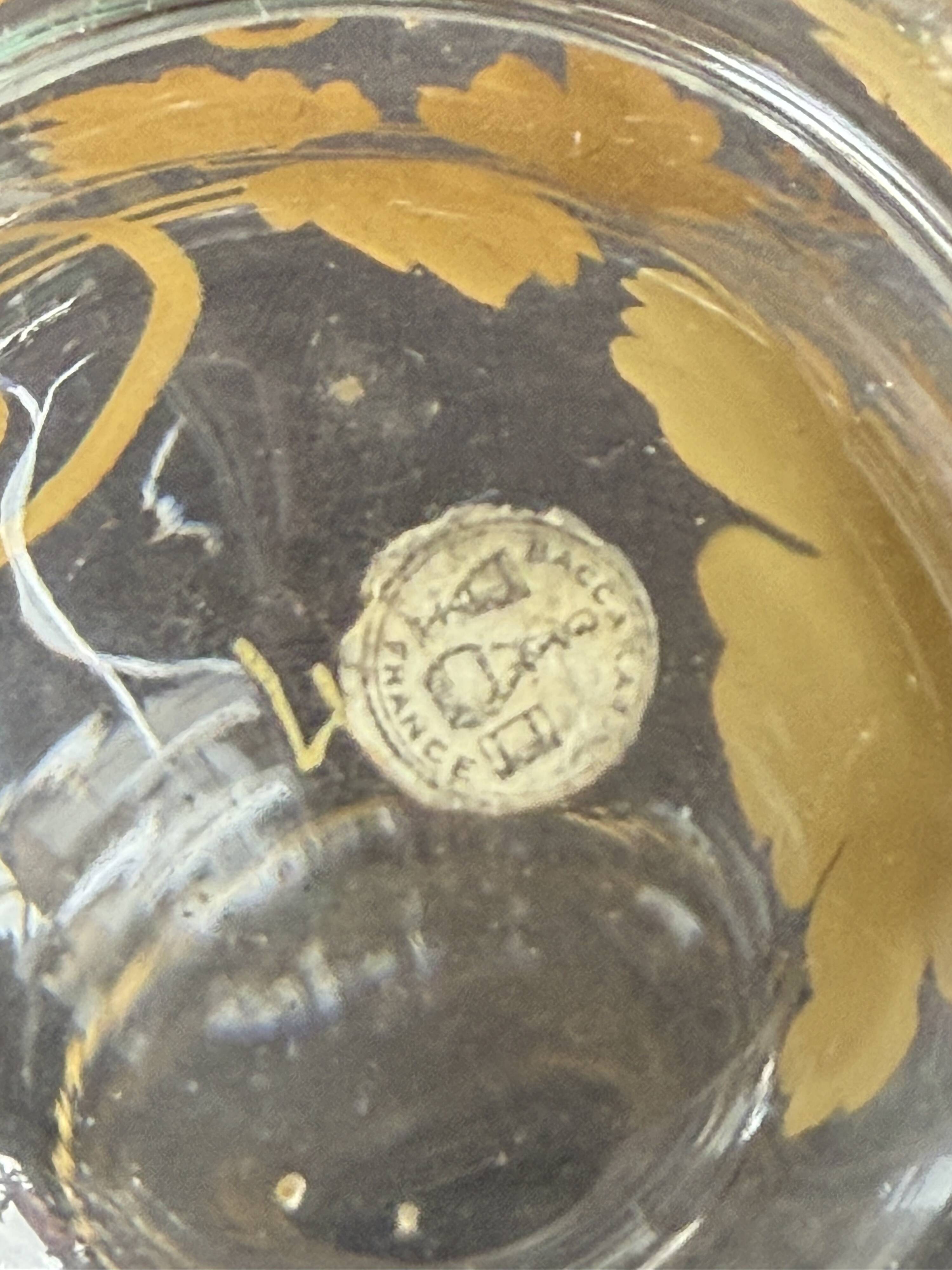 Golden liqueur service - Baccarat