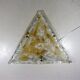 Large triangular glass wall & ceiling lamp, 1960’s