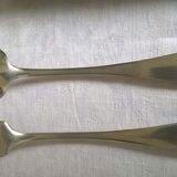 Box of 12 forks and 12 tablespoons in silver metal