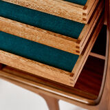 Mi-high teak sideboard, Jens Ærthøj Jensen & Tage Molholm, Denmark, 1960