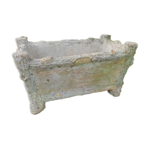 Jardinière imitation bois en trompe