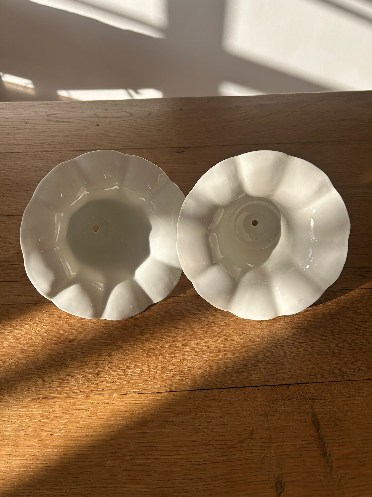 Pair of ceramic pendants