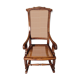 Rocking-chair en bois de cannage