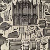 Lithograph on the music of 1928