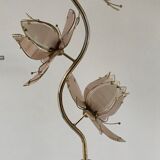 Hollywood Regency Lotus Flower Floor Lamp, Italian Design 1970s