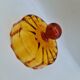 Large fluted blown glass jar