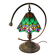 bronze and brass lamp tiffany style glass lampshade 38x32 inter on socket