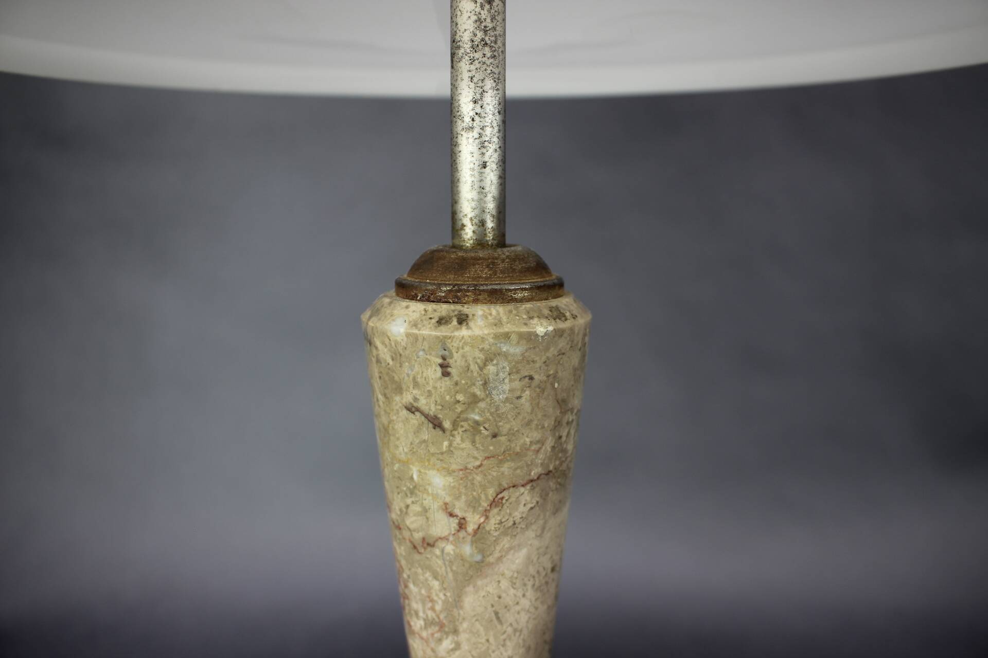 Mid-Century Stone Table Lamp, Czechoslovakia, 1950s
