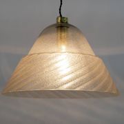 Mid-Century Modern Italian Murano Bubbles Glass Pendant Lamp, 1970s