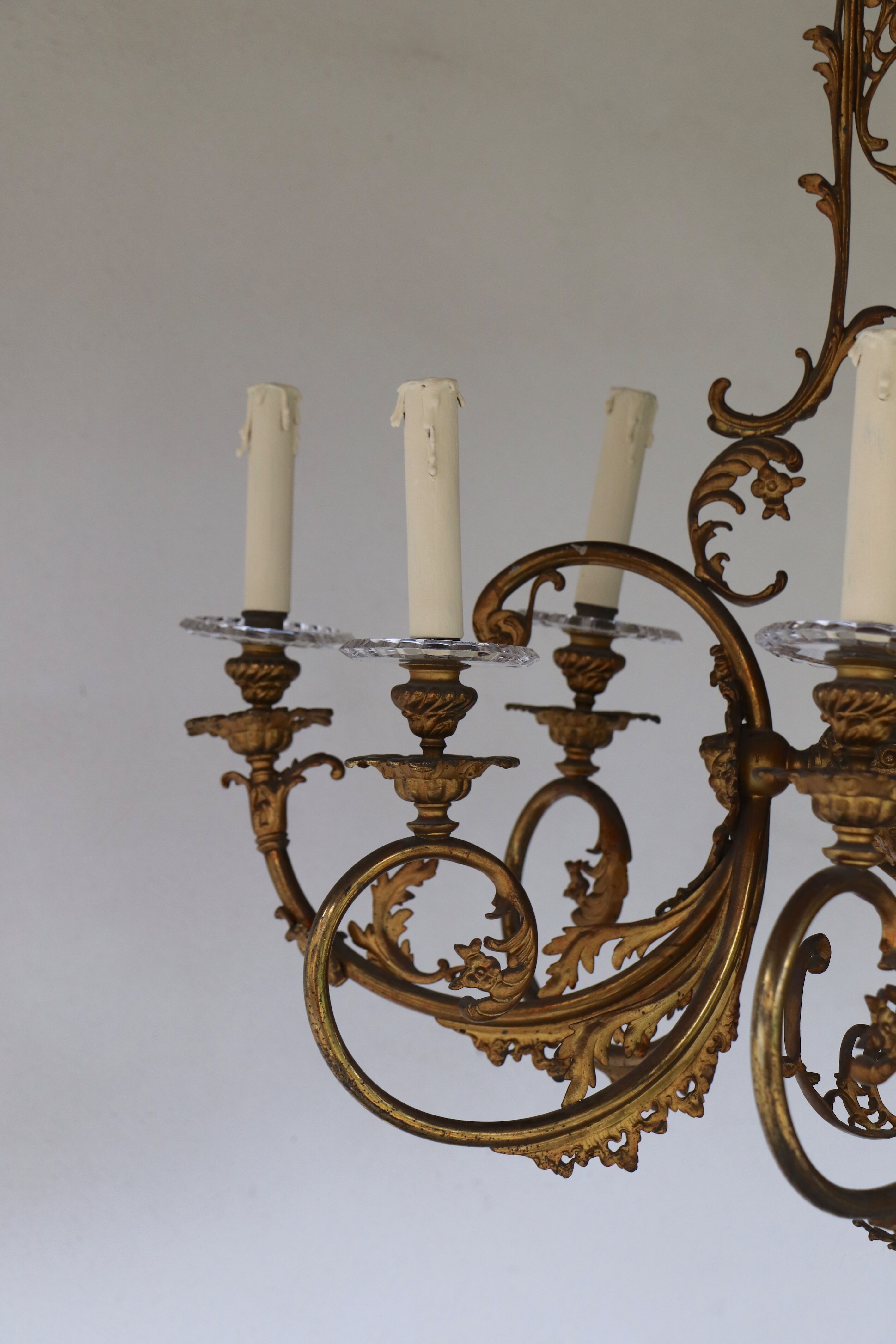 Golden bronze lustre XlX angelots