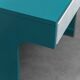 Vintage petrol green desk with drawers 1970s modernism