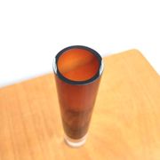Vase soliflore couleur bronze, style 1970