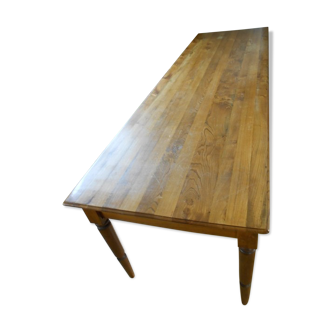 Elm refectory table 290 x 90 cm