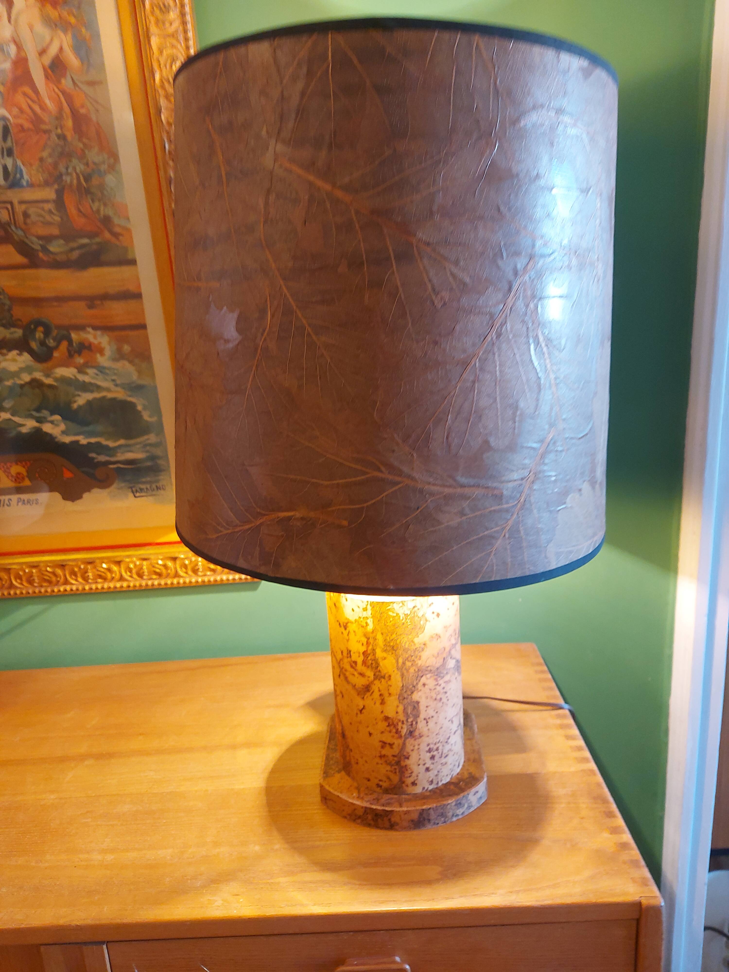 Lampe vintage en liège années 60, 70'S