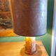 Vintage cork lamp from the 60s, 70's