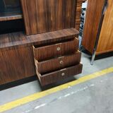 Vintage ebony wall cabinet