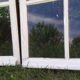 Lot of 4 oak windows H141xL112/117cm old small panes