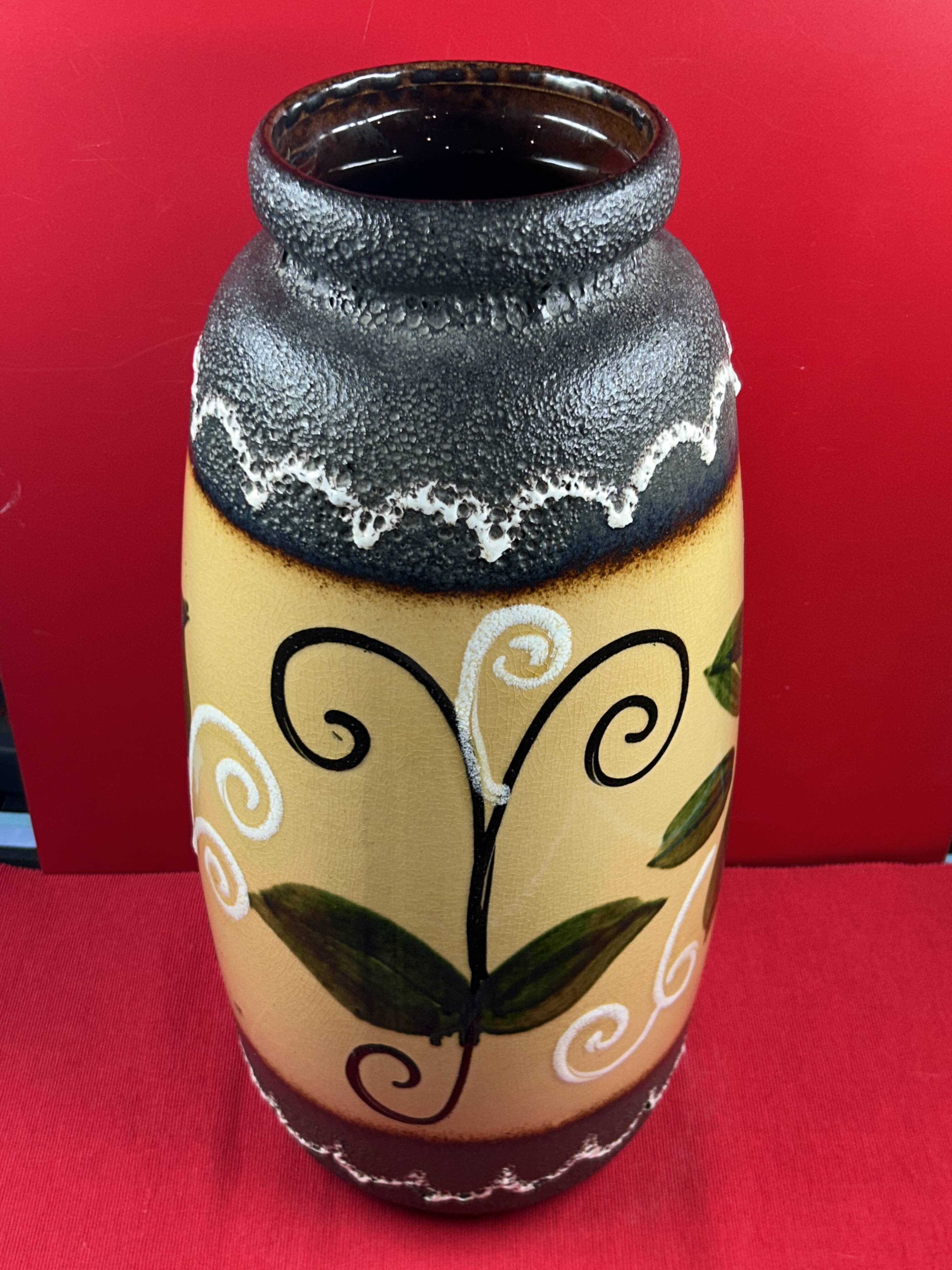 Large West Germany Vase, Fat Lava Vallauris! 48 cm - Vintage 70s