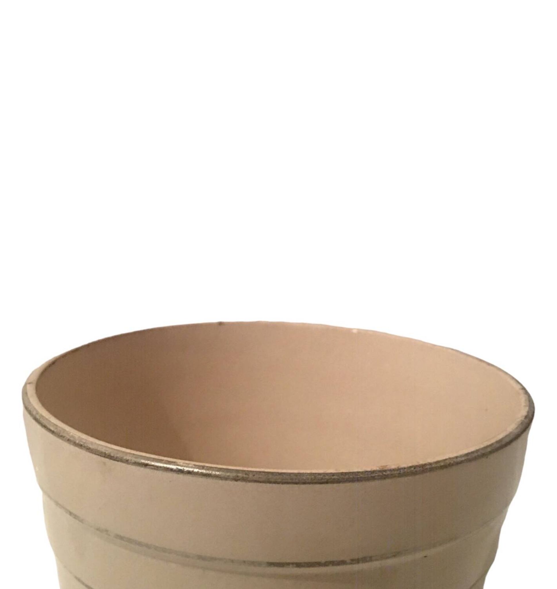 Art deco salt granite pot cover