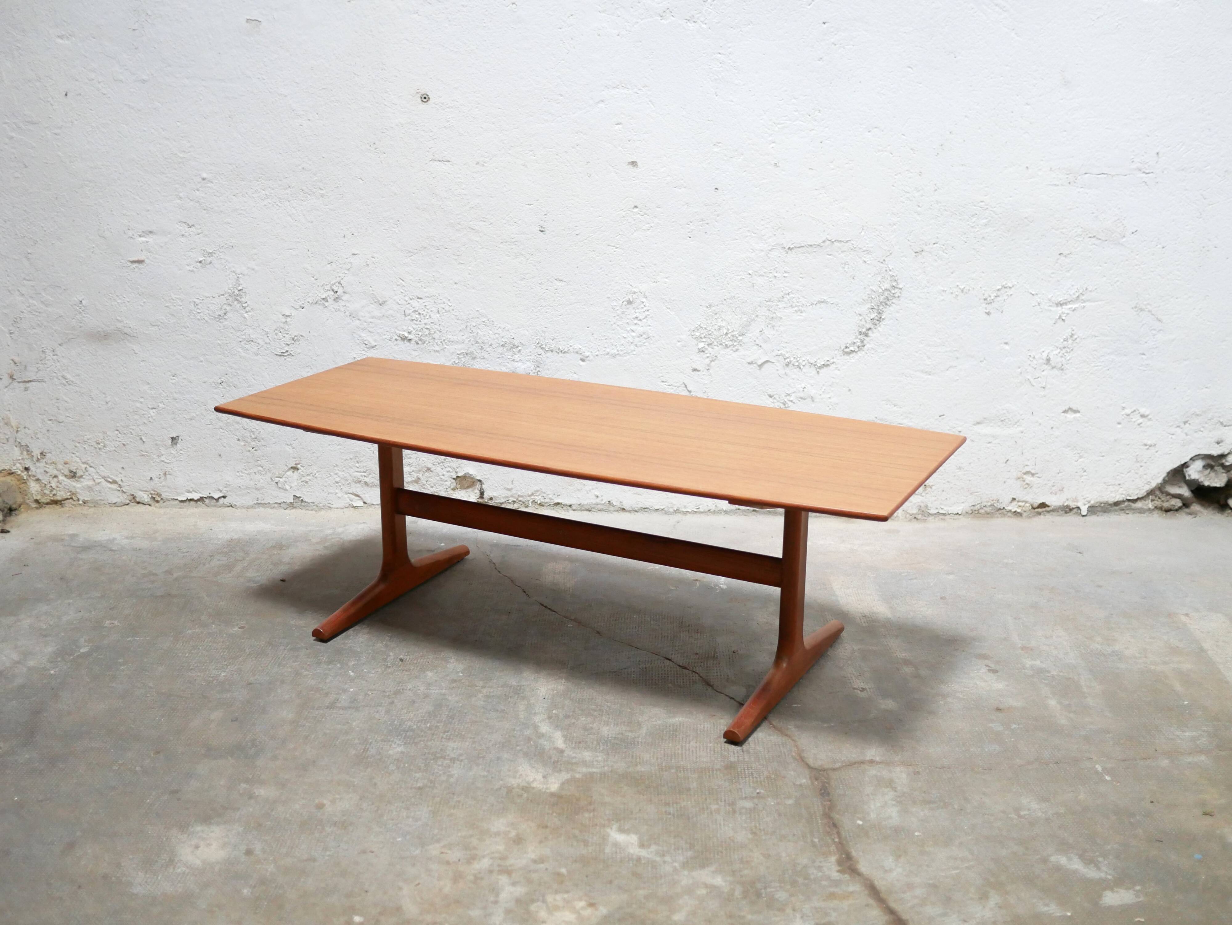 Vintage Scandinavian teak coffee table