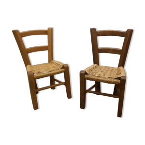 Paire de chaises enfant 1960