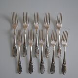 10 Frionnet François silver-plated table forks