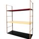 Vintage metal string shelf, around 1960.