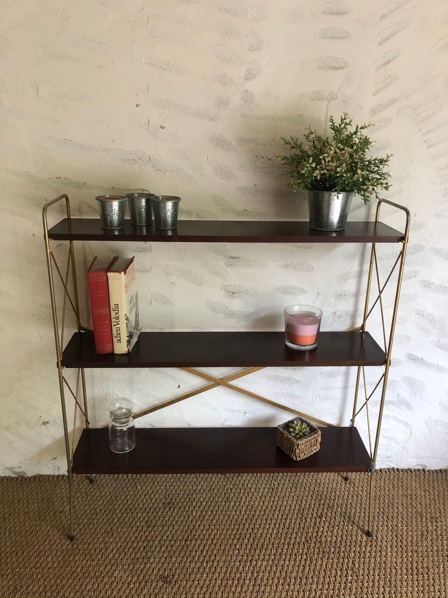 Vintage foot shelf