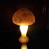 Lamp mushroom blown glass mouth