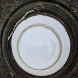 Brass wall decoration repelled hand-painted portrait