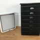 Vintage medical radio negatoscope, glass and Quartz light panel