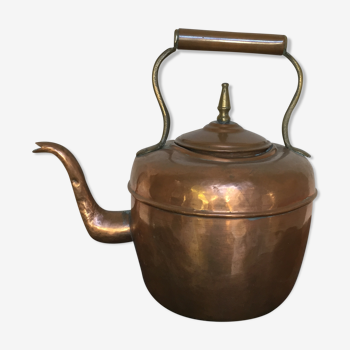 Old copper and brass kettle