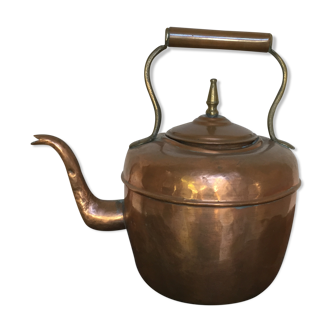 Old copper and brass kettle