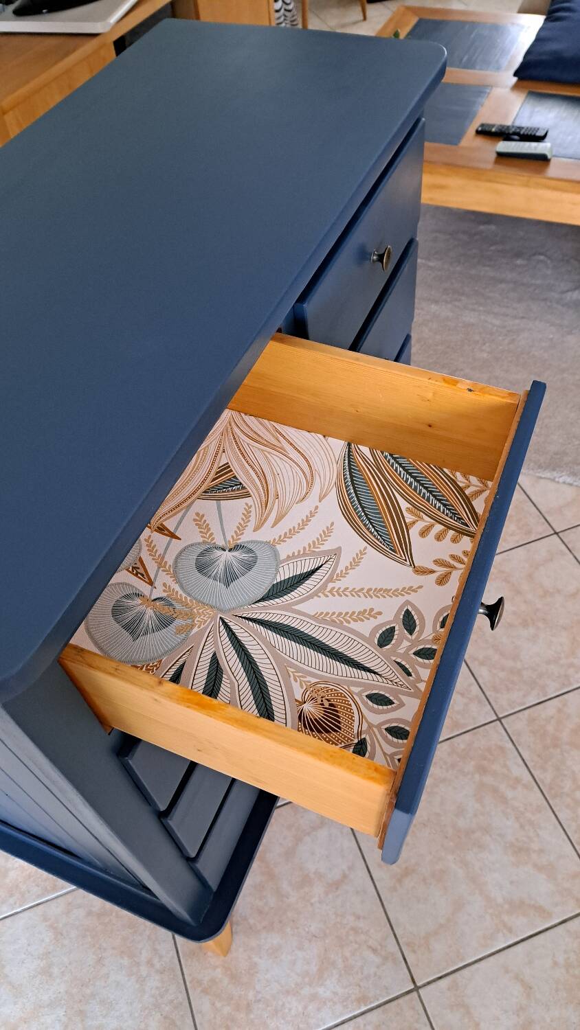 Rød Sødgren blue ganne chest of drawers