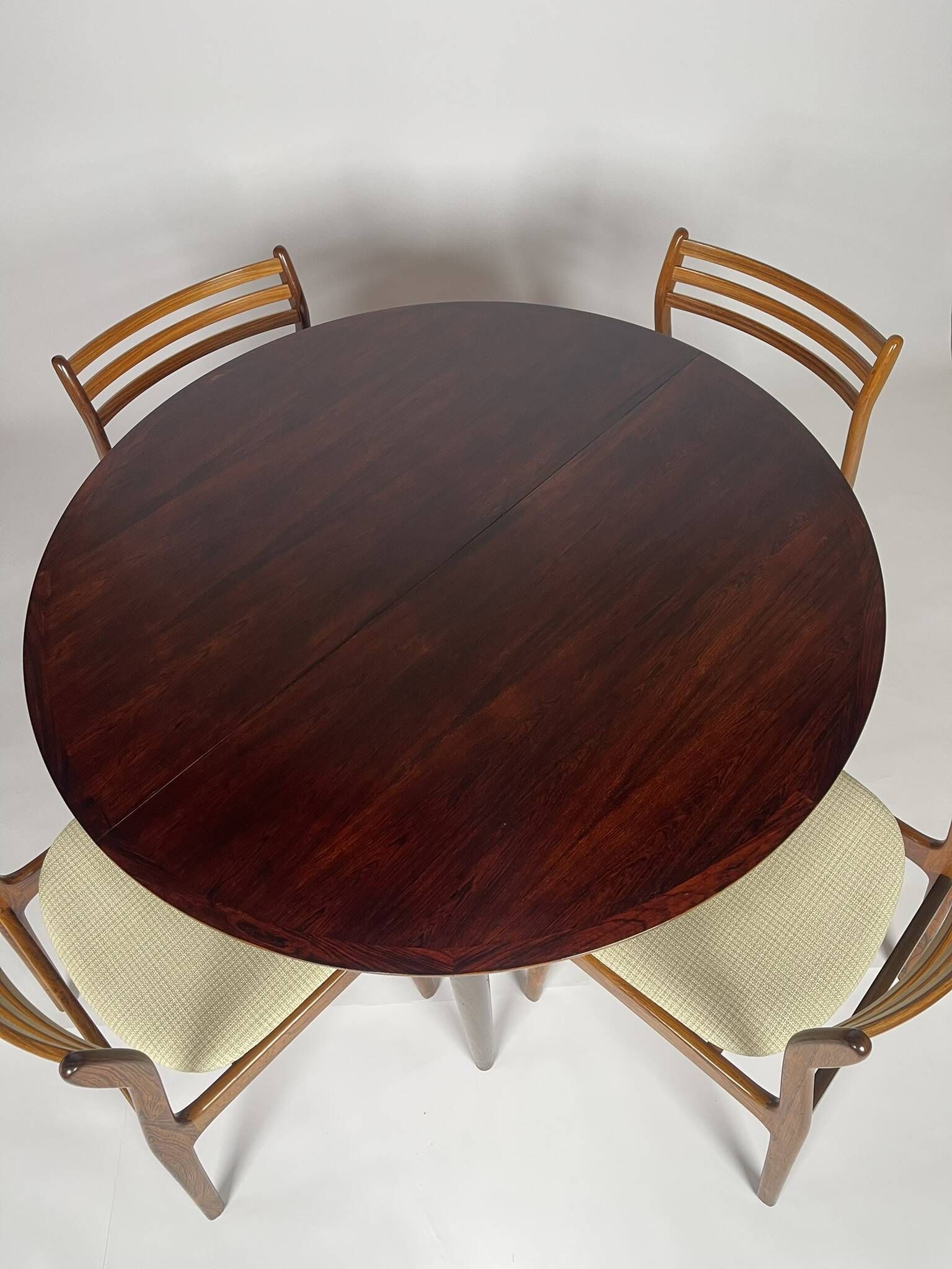 Table de salle à manger scandinave en palissandre année 60