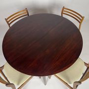 Table de salle à manger scandinave en palissandre année 60