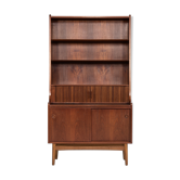 Midcentury Danish book shelf secretaire in teak by Nexø 1960s
