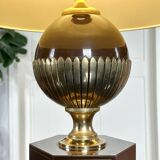 Vintage Living Room Lamp with Textile Shade - Vintage 1980s Modern Design