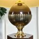 Vintage Living Room Lamp with Textile Shade - Vintage 1980s Modern Design