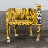 “Tiger” look wooden armchair