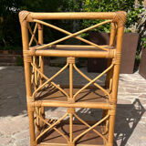 Rattan shelf