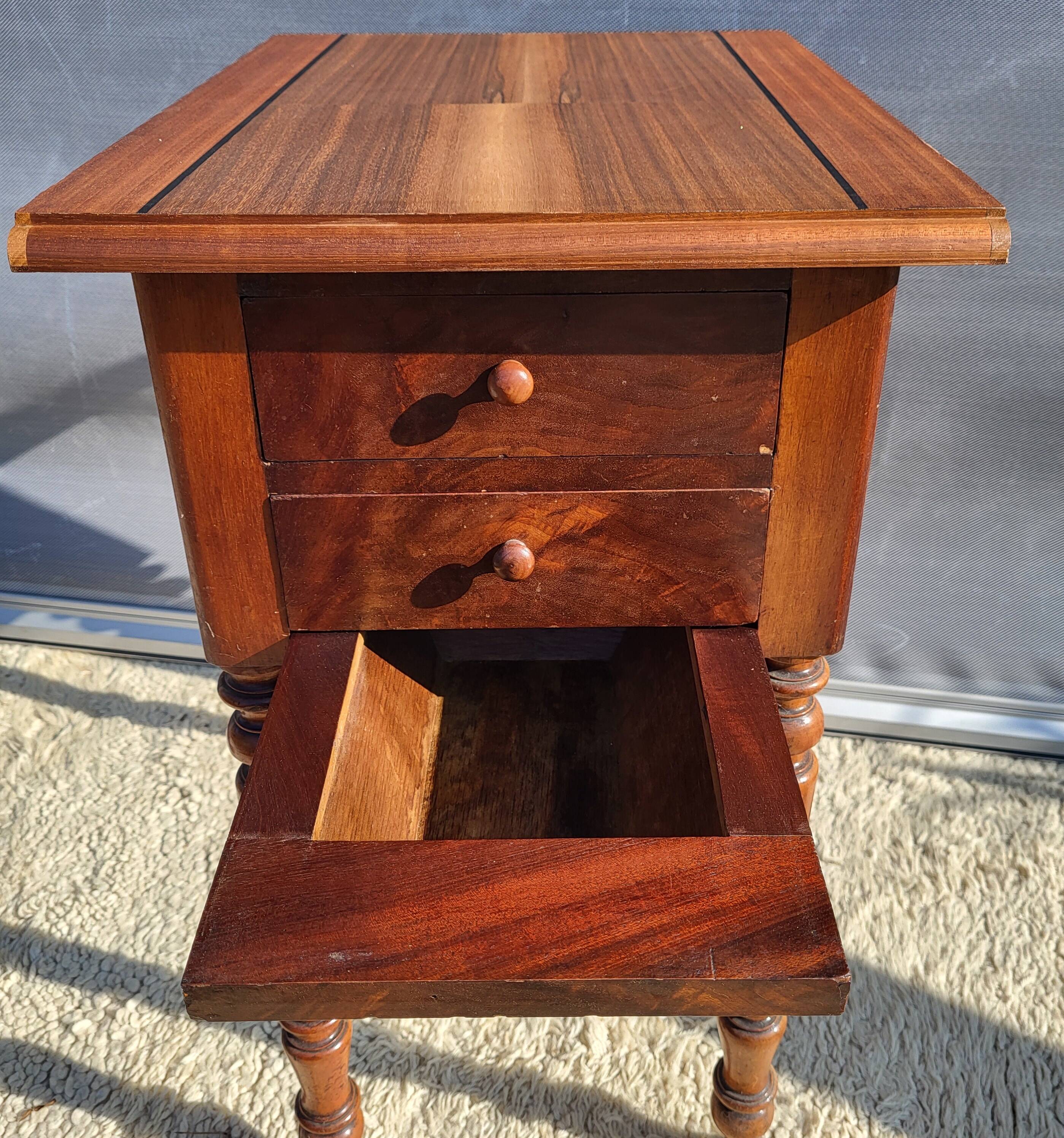 Louis Philippe secret table marquetry