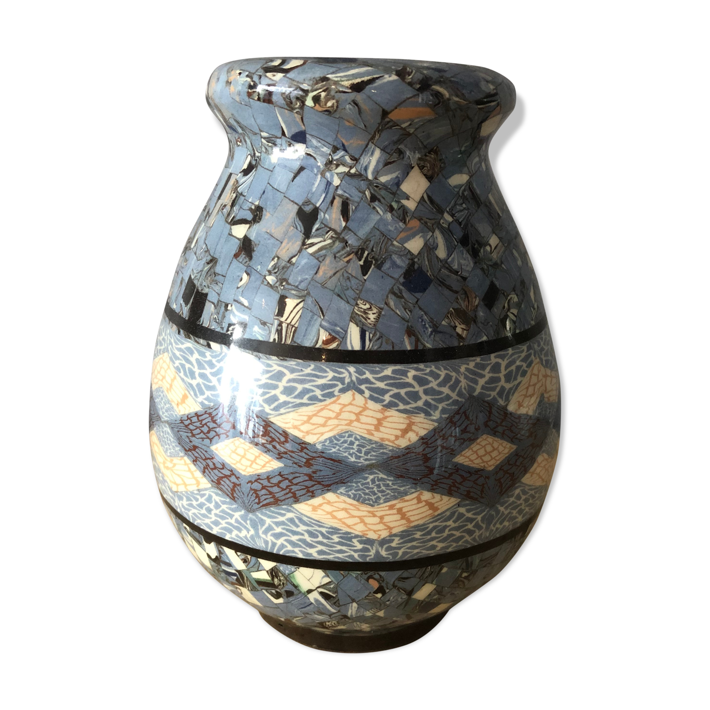 Ceramic vase, Jean Gerbino, Vallauris