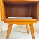 Vintage compass leg bedside table