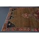 Vintage Turkish Oushak Handmade Wool Cotton Brown Runner Rug 165x417
