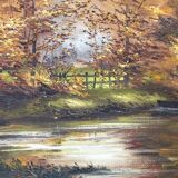 Huile sur toile signée claude rogeon