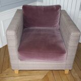 Paire de fauteuils Toile de Mayenne